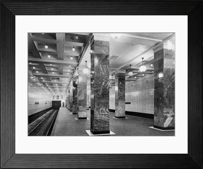 Framed Print : Interior of New Moscow Subway Station Framed Print : Interior of New Moscow Subway Station