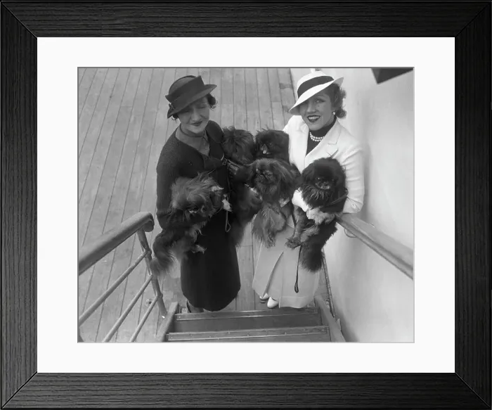 Framed Print : Isabella La Caze and Mrs. Frank Gould