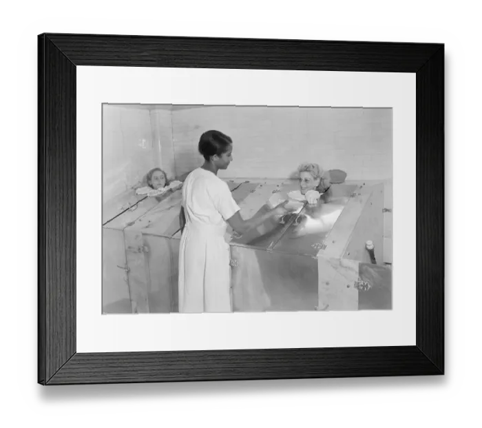 Framed Print : Taking a Steam Bath at Fordyce Bath House Framed Print : Taking a Steam Bath at Fordyce Bath House