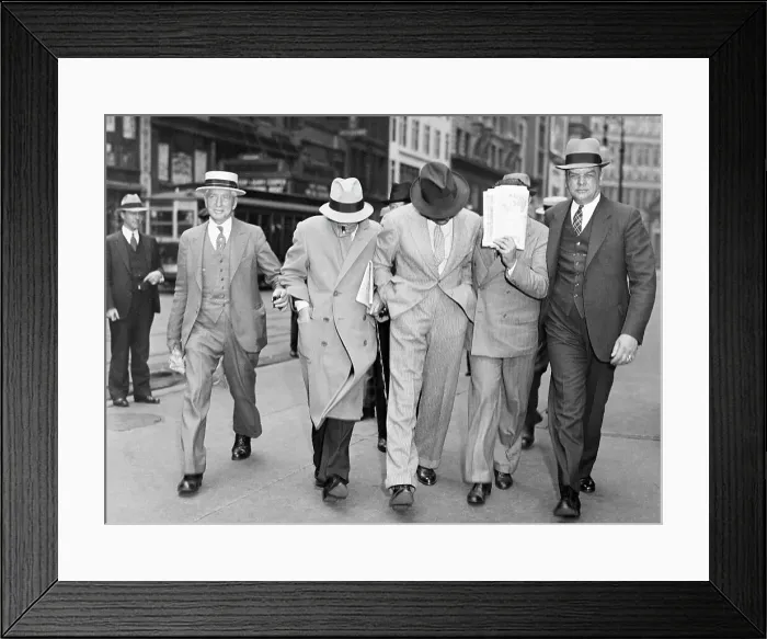 Framed Print : Men Ducking Camera While Walking Framed Print : Men Ducking Camera While Walking