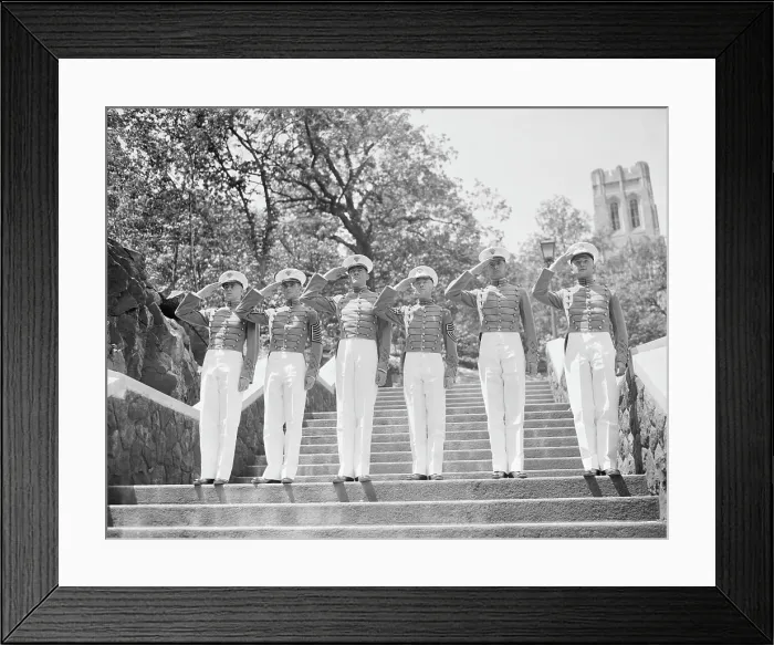 Framed Print : West Point Honors Cadets Saluting Framed Print : West Point Honors Cadets Saluting