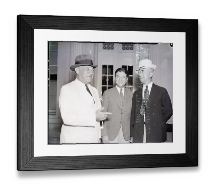 Framed Print : Senators Robert Wagner, Robert La Follette and James Byrnes Framed Print : Senators Robert Wagner, Robert La Follette and James Byrnes
