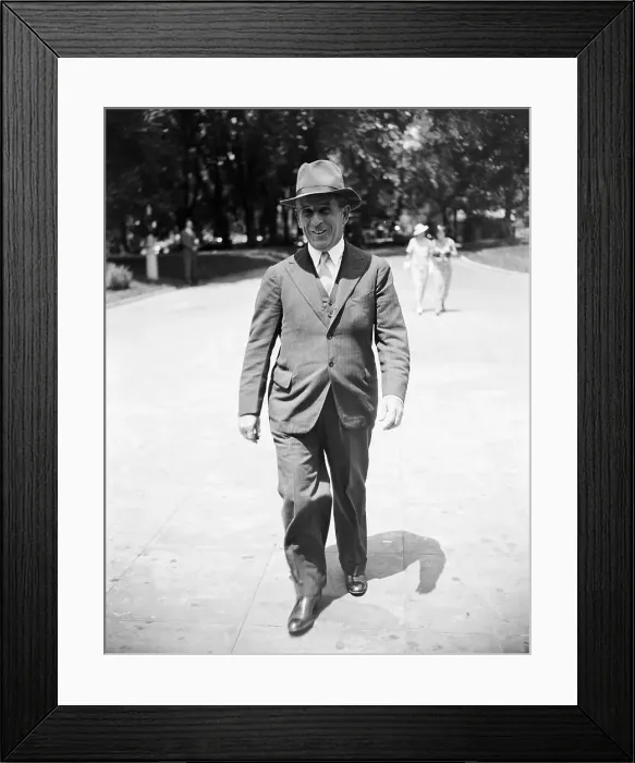 Framed Print : John J. Raskob Arriving at White House for Luncheon Framed Print : John J. Raskob Arriving at White House for Luncheon
