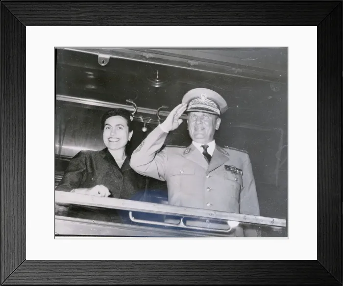 Framed Print : Portrait of Josip Broz Tito and His Wife Framed Print : Portrait of Josip Broz Tito and His Wife