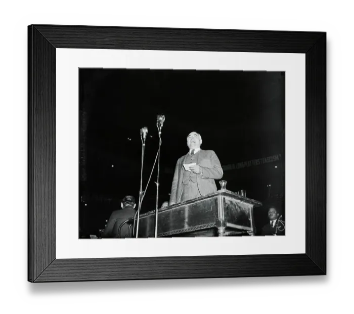 Framed Print : Robert Minor Delivering a Speech