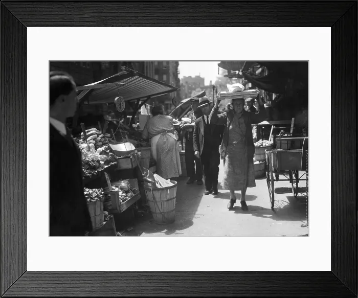 Framed Print : Woman Carrying Package On Her Head Framed Print : Woman Carrying Package On Her Head