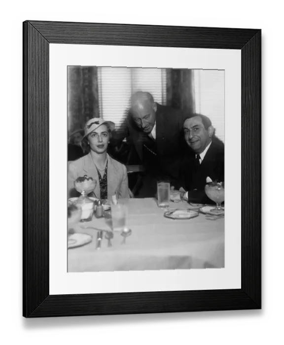 Framed Print : Cecil B. Demille With the Princess of Greece