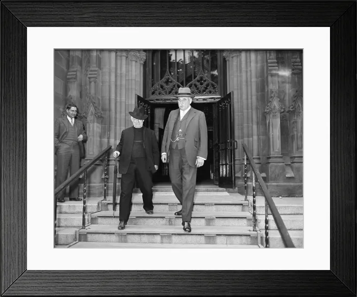 Framed Print : J.P. Morgan Leaving Church Framed Print : J.P. Morgan Leaving Church