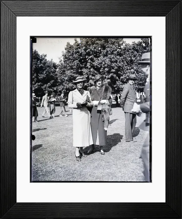 Framed Print : Frances Fonda and Mrs. Hiscoe