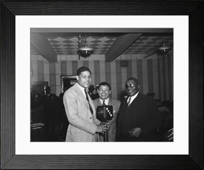 Framed Print : Joe Louis with Friends Framed Print : Joe Louis with Friends