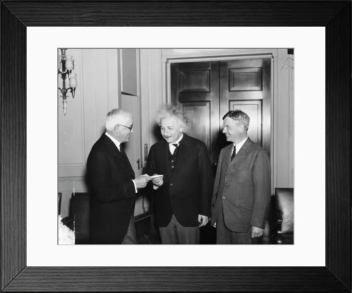 Framed Print : Albert Einstein Receiving Franklin Medal Framed Print : Albert Einstein Receiving Franklin Medal