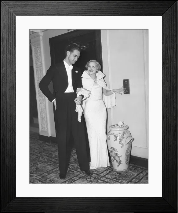 Framed Print : Howard Hughes With Actress Marion Marsh