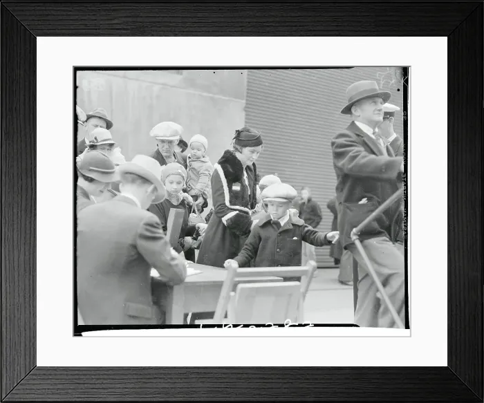 Framed Print : Passengers Boarding a Ship Framed Print : Passengers Boarding a Ship