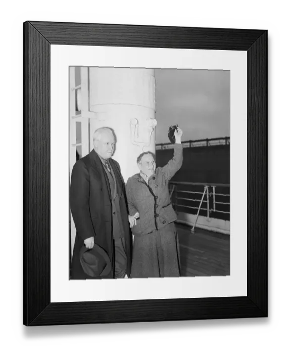 Framed Print : Gertrude Stein Waving Framed Print : Gertrude Stein Waving