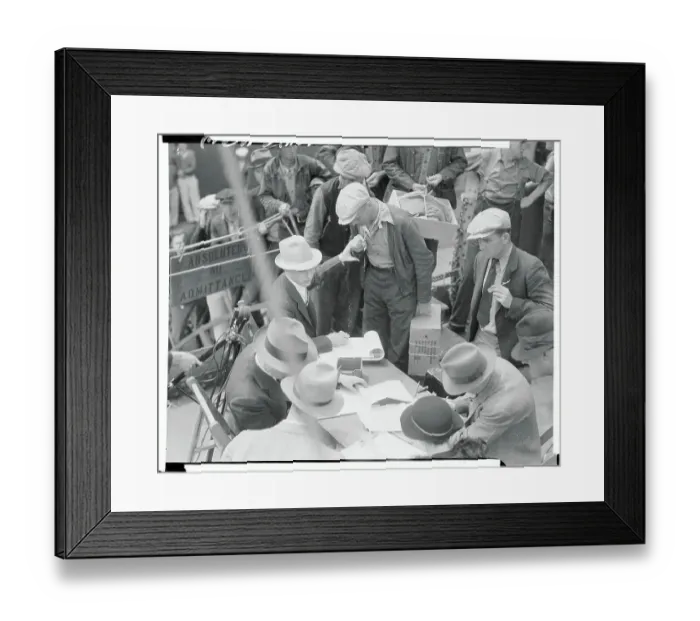 Framed Print : Man Checking In a Ship Passenger Framed Print : Man Checking In a Ship Passenger