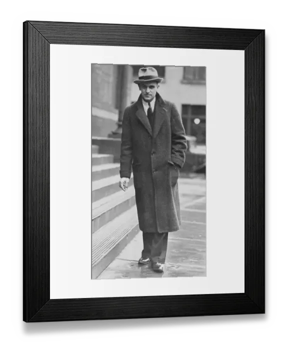 Framed Print : John Madala in Fedora and Overcoat Framed Print : John Madala in Fedora and Overcoat