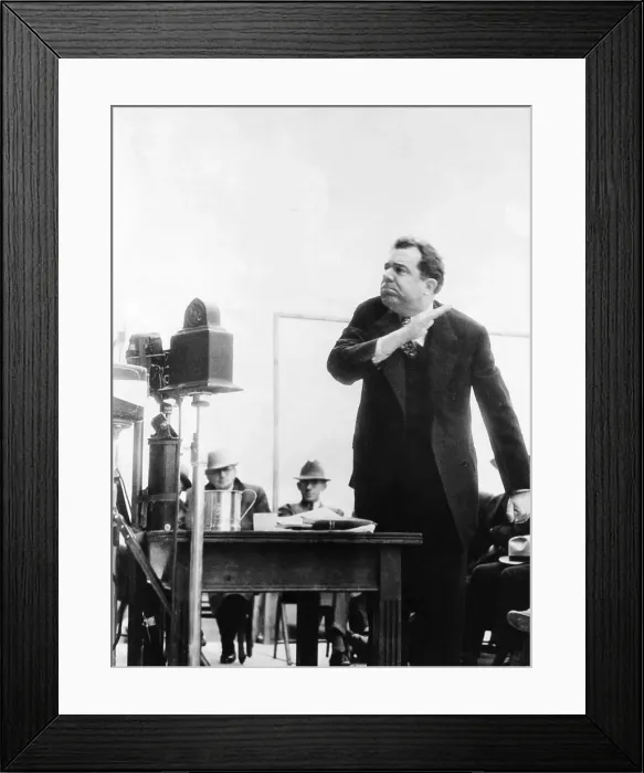 Framed Print : Huey Long Gestures During Address Framed Print : Huey Long Gestures During Address