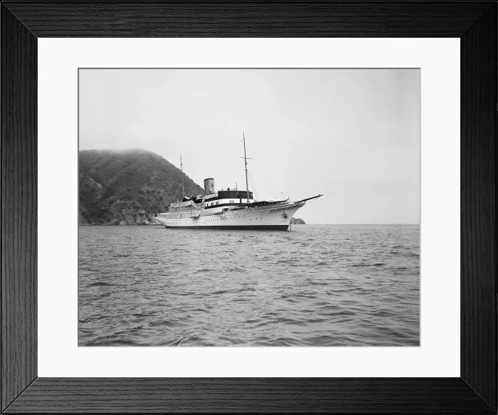 Framed Print : Side View of Howard Hughes Yacht Southern Cross Framed Print : Side View of Howard Hughes Yacht Southern Cross