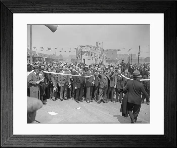 Framed Print : Mayor LaGuardia Reopening Bronx Terminal Market Framed Print : Mayor LaGuardia Reopening Bronx Terminal Market