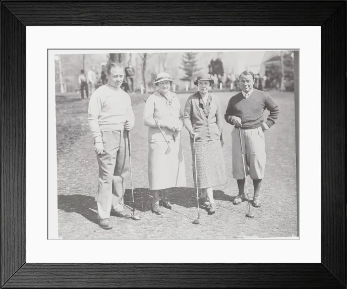 Framed Print : Golf Star Favorites Posing on the Green Framed Print : Golf Star Favorites Posing on the Green
