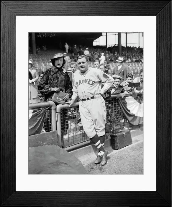 Framed Print : Ethel Merman and Babe Ruth Framed Print : Ethel Merman and Babe Ruth