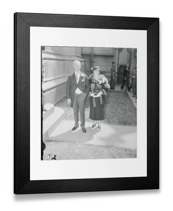 Framed Print : Alfred E. Smith with Wife