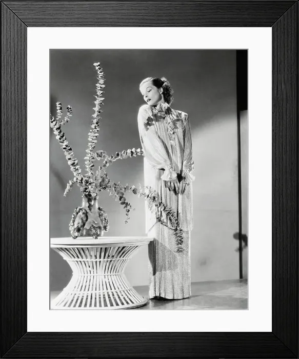 Framed Print : Katharine Hepburn In Stylish Gown Framed Print : Katharine Hepburn In Stylish Gown