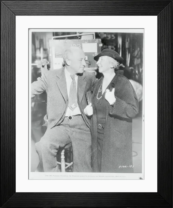 Framed Print : Cecil B. Demille Speaking With Rachel Crothers Framed Print : Cecil B. Demille Speaking With Rachel Crothers