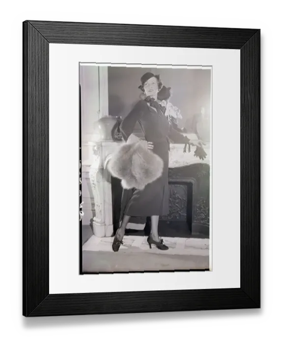 Framed Print : Irene Castle Tries on Her New Gown Framed Print : Irene Castle Tries on Her New Gown