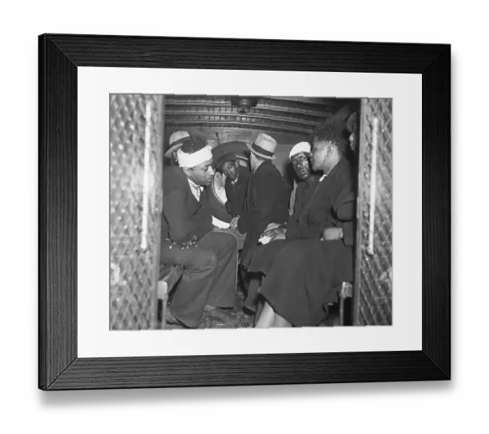 Framed Print : Arrested Protesters En Route to Jail Framed Print : Arrested Protesters En Route to Jail