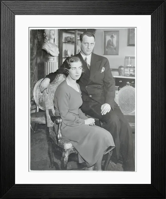 Framed Print : Prince Frederick and Princess Ingrid on Chair Framed Print : Prince Frederick and Princess Ingrid on Chair