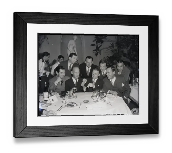 Framed Print : James Cagney Doing Bread Roll Trick Framed Print : James Cagney Doing Bread Roll Trick