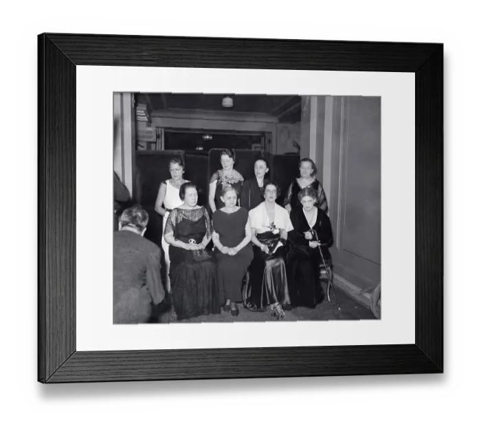 Framed Print : Portrait of Career Women at Tribute Dinner Framed Print : Portrait of Career Women at Tribute Dinner