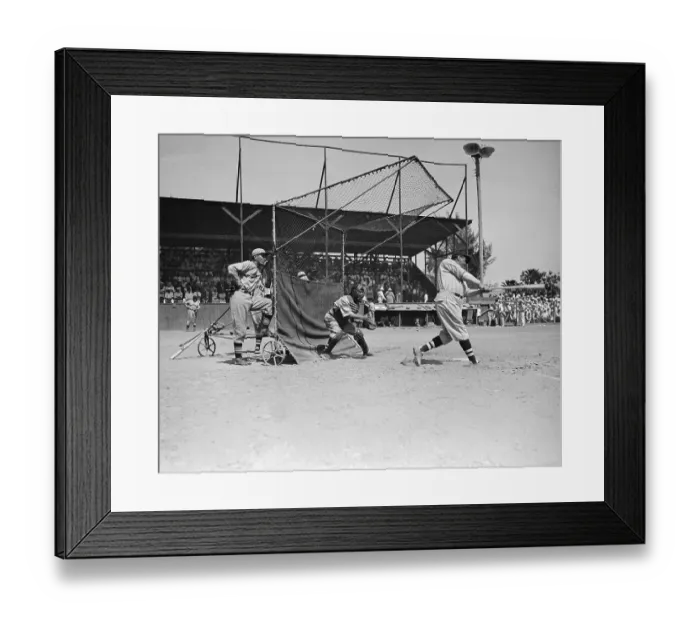 Framed Print : Dizzy Gets Close-up View of Babe's Form Framed Print : Dizzy Gets Close-up View of Babe's Form