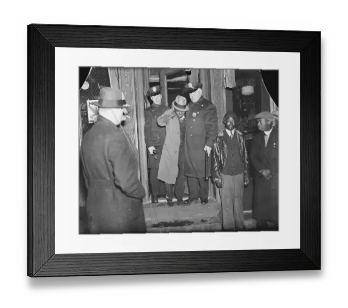 Framed Print : Man Arrested in Harlem Riot Framed Print : Man Arrested in Harlem Riot