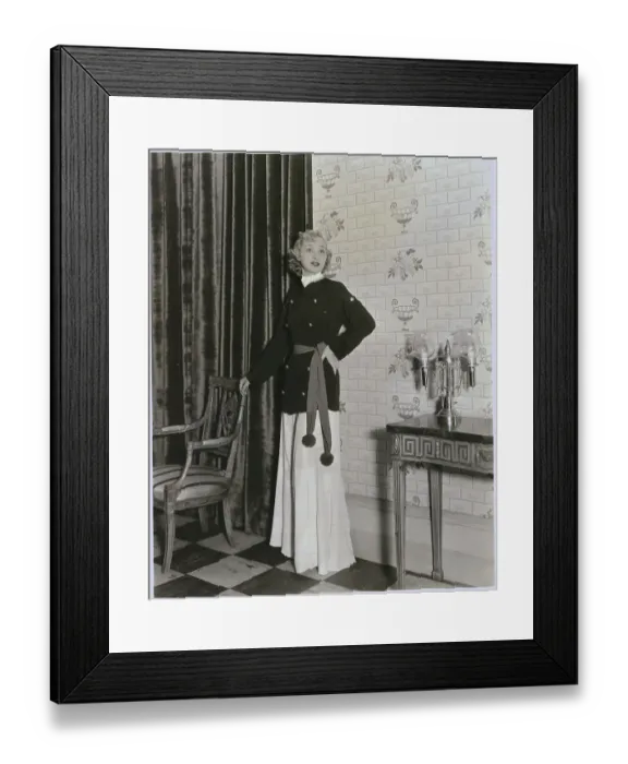 Framed Print : Marian Marsh in Lounging Pajamas Framed Print : Marian Marsh in Lounging Pajamas