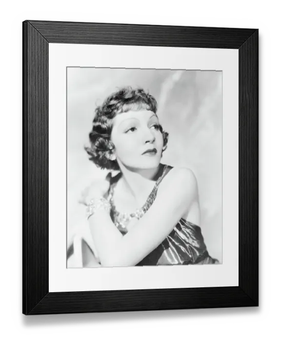Framed Print : Portrait of Claudette Colbert