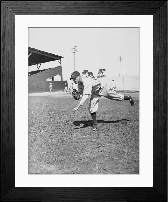 Framed Print : Baseball Player Thomas Bridges Framed Print : Baseball Player Thomas Bridges