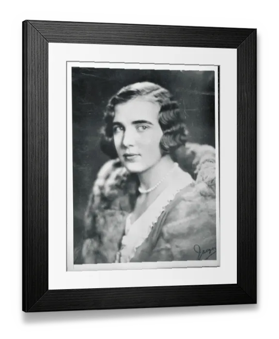 Framed Print : Portrait of Princess Ingrid