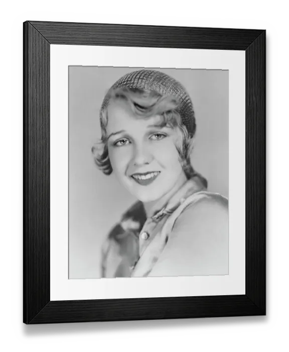 Framed Print : Actress Anita Page Posing in Knit Hat Framed Print : Actress Anita Page Posing in Knit Hat