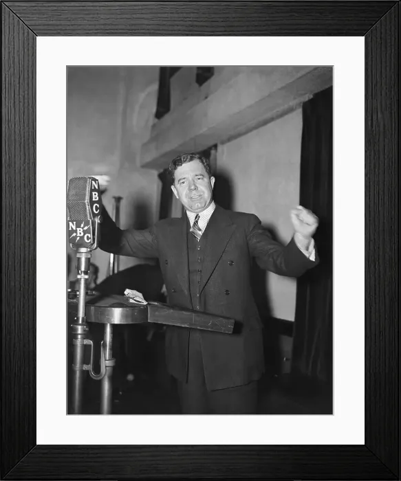 Framed Print : Portrait of Huey P. Long Framed Print : Portrait of Huey P. Long