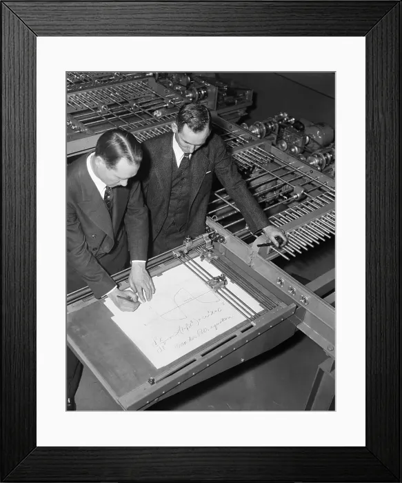 Framed Print : Differential Analyzer Demonstration Framed Print : Differential Analyzer Demonstration
