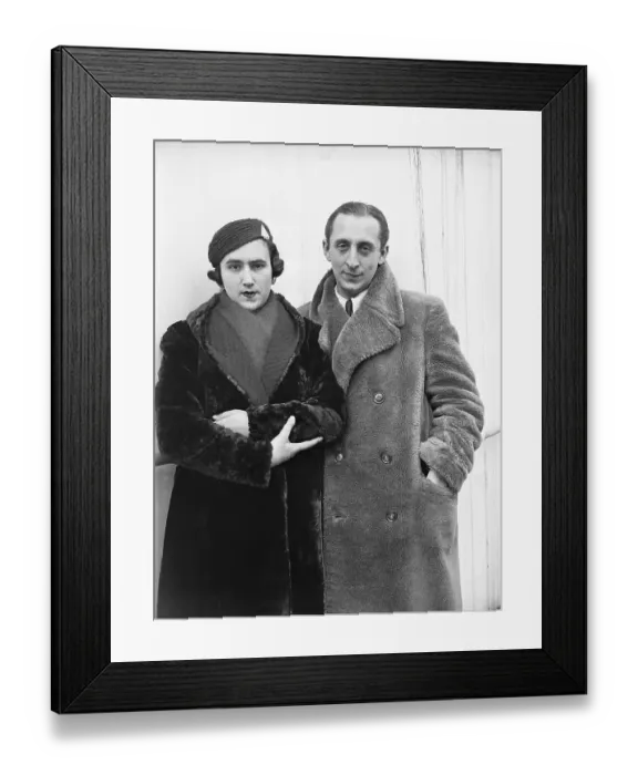 Framed Print : Vladimir Horowitz And His Wife Framed Print : Vladimir Horowitz And His Wife