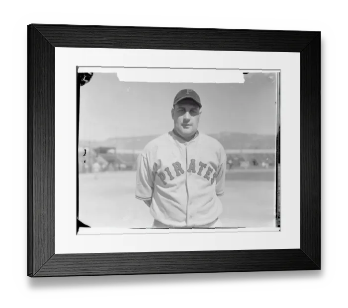 Framed Print : Ralph Birkofer Swinging at a Pitch