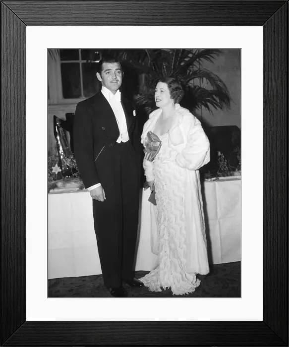 Framed Print : Clark Gable and His Wife at Academy Awards Framed Print : Clark Gable and His Wife at Academy Awards