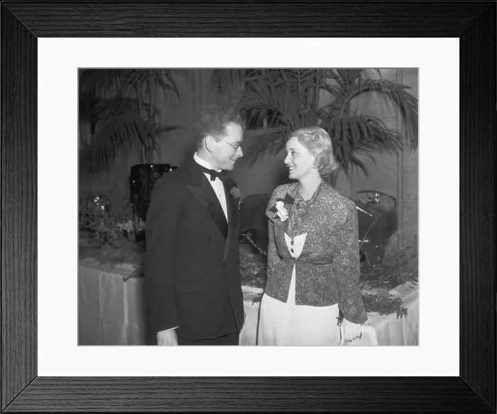 Framed Print : Erwin Gelsy And Bette Davis At Awards Framed Print : Erwin Gelsy And Bette Davis At Awards