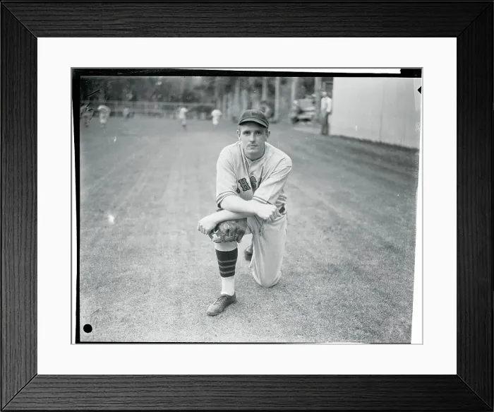 Framed Print : George Stainback Kneeling Down on the Field Framed Print : George Stainback Kneeling Down on the Field