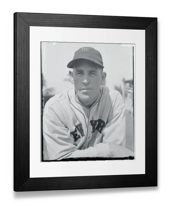 Framed Print : Baseball Player Frank Gabler Posing in Uniform Framed Print : Baseball Player Frank Gabler Posing in Uniform
