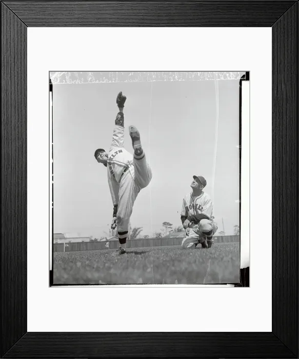 Framed Print : Casey Stengel and Van Lingle Mungo Practicing Moves Framed Print : Casey Stengel and Van Lingle Mungo Practicing Moves