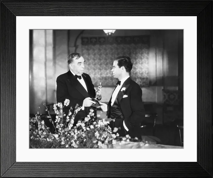 Framed Print : Frank Capra Receiving Oscar Framed Print : Frank Capra Receiving Oscar